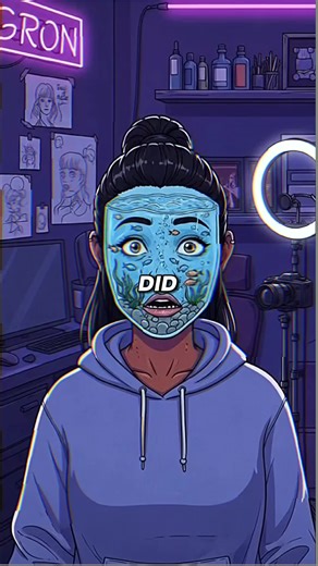 The rapper who implanted an aquarium with real fish in her face. #rapper #usa #animation #story #mystery