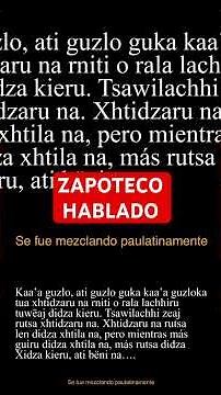 Spoken Zapotec: Why are our Indigenous Languages ​​being lost? #indigenous #oaxaca #zapotec