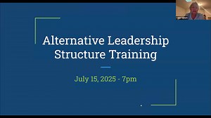 Alternate Leadership Structures Webinar