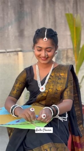 sankrati model shoot| #anitachiduniya #makarsankranti #blacksaree #makeup #youtubeshorts #ytshort