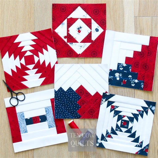 6-inch Foundation Paper Pieced Bundle, FPP, Quilt Blocks, Sewing Patterns, Log Cabin, Economy, Courthouse, Pineapple, PDF Download - Etsy Australia