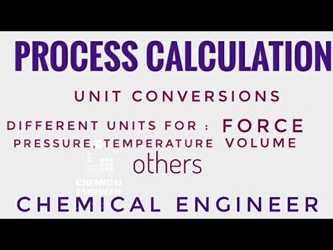 Unit conversion | Process Calculation : Basics | Chemical Engineer