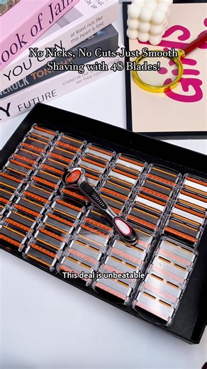 Easy Male Grooming Tips with 48 Leaves and Handle