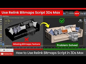 Use Relink Bitmaps Script in 3Ds Max: Fix Missing Textures Problem