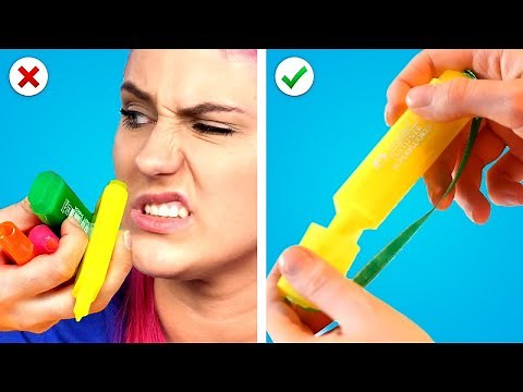 Funny & Useful School Hacks, Genius School Supplies & Fun School Supply Ideas By Crafty Panda School