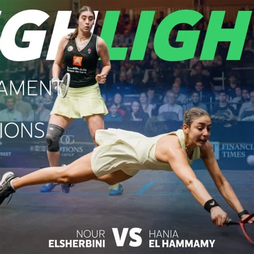 Box-office squash! 💯 🎥 Hania El Hammamy & Nour ElSherbini faced off for the 28th time in the semi-finals of the Tournament of Champions last night 🍿 Catch the highlights from this five-game classic below 👇 | PSA Squash Tour