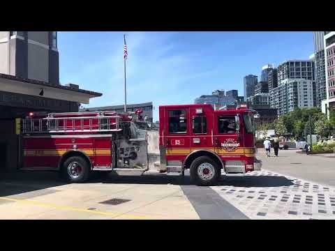 **NEW RIG + REAL Q AND HEAVY AIRHORN** Engine 5 responding!