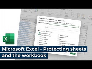 Microsoft Excel - Protecting sheets and the workbook