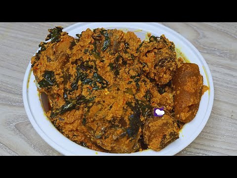 How To Cook Efo Igbo With Egusi | Efo Gbagba
