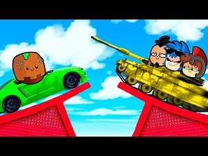 WE CRASH SUPER CARS in the AIR 😱🚒 IMPOSSIBLE CRASH RACE in GTA 5 ONLINE!