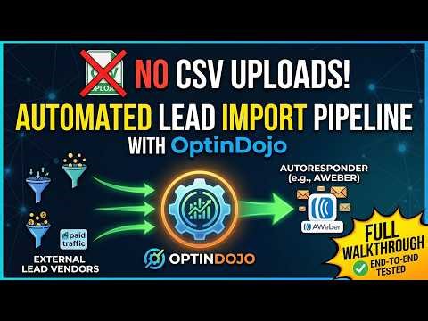 How to Import External Leads Into Your Autoresponder with OptinDojo (No CSV Uploads)