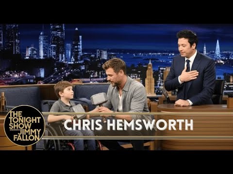 Jimmy Fallon FREEZES When Chris Hemsworth Suddenly Stops the Interview After Seeing This Toy