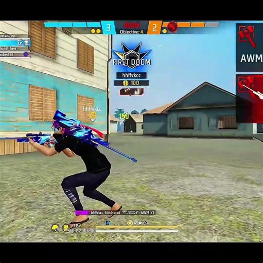 2uo AWM 1vs4 Clutch 🤯🔥 | Insane One Shot Gameplay #freefire #shorts