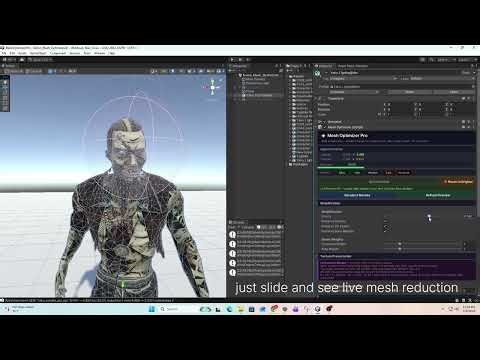 Optimize mesh in for 3d game unity