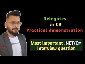 Delegates in C# - explained with code | C# Interview Questions and Answers | C#.NET Interview Series