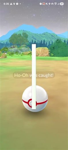 Catching Shiny Shadow Background Ho-Oh in Pokemon Go
