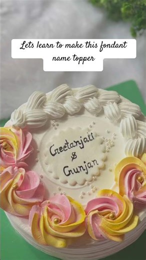 This is how make fondant name topper for my cake #fondantname #fondantcaketopper #fondanttoppers