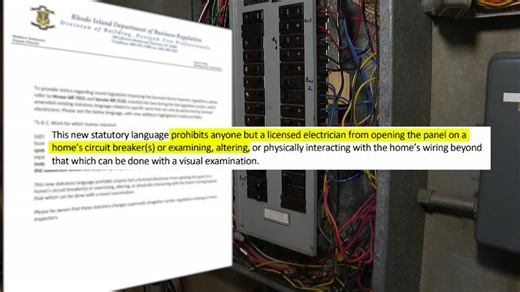 Only electricians may perform electrical inspections in RI homes under new law