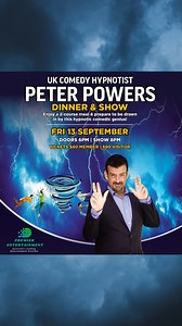 Get ready to be mesmerized by UK comedy hypnotist Peter Powers! Join us for a night of laughs and hypnotizing feats, paired with a delicious 2-course meal. Don’t miss this unforgettable evening! Tickets: Members: $80 | Visitors: $90 #Dapto #LeaguesClub #TheMill #WollongongEats #YourLocal | Dapto Leagues Club