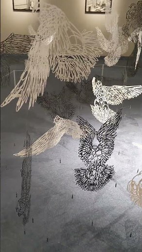 #下村優介（その２） #切り絵 #東大阪市民美術センター #無料 #紙と生命の境界線