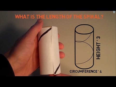 The Length Of A Spiral (Helix) Of A Cylinder