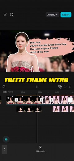 Freeze Frame Intro CapCut Tutorial | Zhao Lusi TikTok Tips