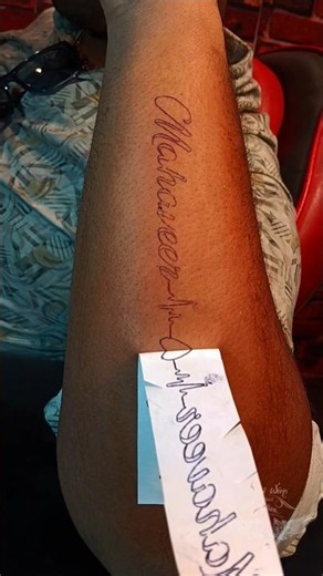 “Mom and Dad” tattoos mean forever love and respect for parents. #familylovetattoo