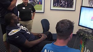 The Bolts were put to the test during today's Pros vs. GI Joe's event, where Chargers players and veterans faced off in a friendly video game competition. | Los Angeles Chargers