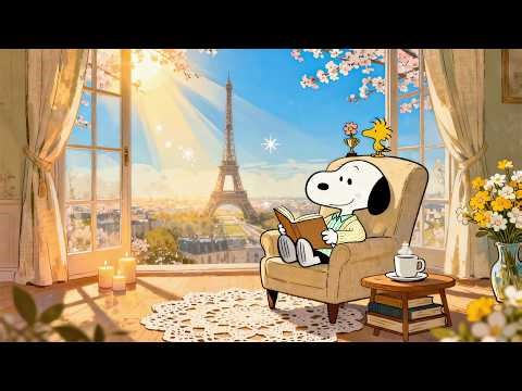 Snoopy’s Spring Window Study Time 🌷📚 Cozy Lofi Beats for Focus, Study