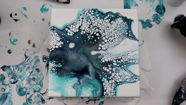 Dutch Pour Cell Explosion! Stunning Acrylic Pouring Art