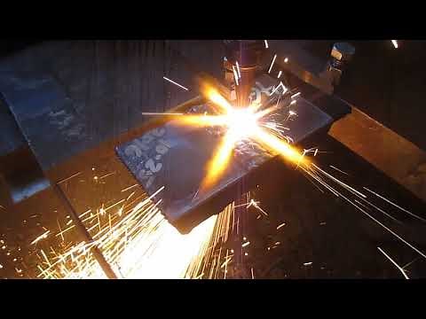 Cutting AWS D1.1 Welded Test Coupon for Bend Test