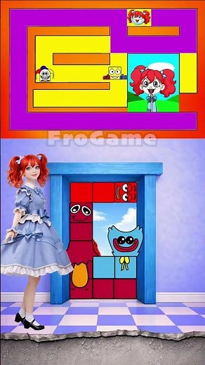 Sprunki Maze Door Challenge | Poppy & Kissy Missy VS Chum Chompkins
