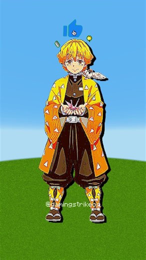 Thunder and Flame United in Pixel Art | Zenitsu, Rengoku, Tanjiro & Tengen