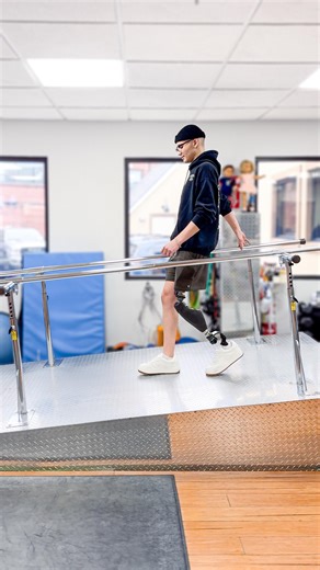 Prosthetics at A Step Ahead | Just look at Luke’s incredible progress! 🙌 Luke, an above-knee amputee, uses a unique prosthetic setup called osseointegration, where his... | Instagram