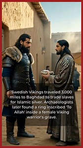Excavators discovered a silver ring inside a female Viking's grave in Birka, Sweden that completely changed our understanding of history. The ring was made of high-quality violet glass and inscribed with ancient Kufic Arabic script reading "For Allah." It turns out the Vikings were not just raiders who terrorized the coasts of England and France. They were also sophisticated long-distance businessmen who traveled thousands of miles across Russia to the Middle East. The Vikings prized silver abov