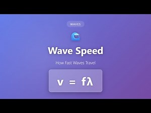 Wave Speed Explained: Understanding v = fλ | Wave Physics Tutorial for Beginners