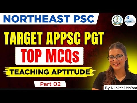 Teaching Aptitude MCQs for APPSC PGT | Part 02