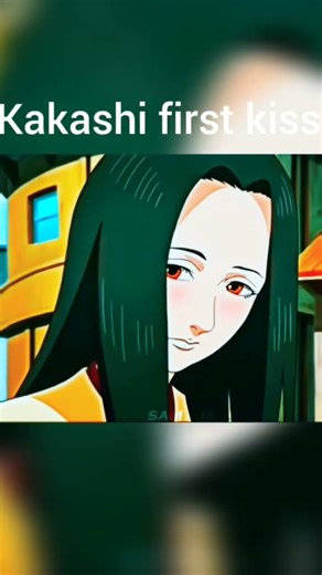 Kakashi first kiss 😘 #anime