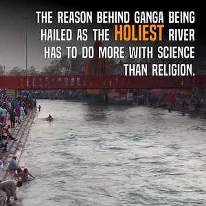 41K views · 1.1K shares | Why is river Ganga considered to be the purest of pure? Some also give examples of miraculous nature of Ganges water. Watch this video to find out the scientific reasons behind the never inflicting water of Ganges. #Ganga #gangamaa #ganges #riverganga #riverganges #river #holywater #holyriver #hinduism #gangajal via- Om Bhajan Bhakti | Defenders of Hinduism | Facebook