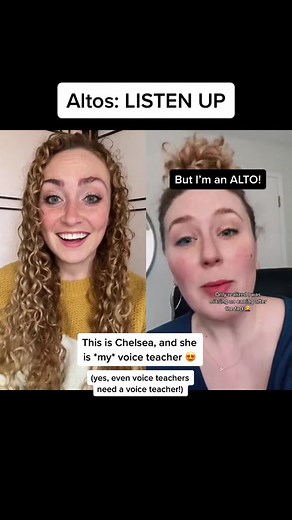 Altos... it's time for a life-changing reality check: you are most likely a mezzo soprano or soprano! 🫢 Fellow IVA teacher Chelsea Wilson explains this concept so well, we knew we needed to share this info! If you're feeling ready to step into your higher-note potential but have no idea where to start, book a lesson with our studio today at the link in our bio or our website! We’d love to help ya 😊 #choirsinging #altosinger #vocalcoach Duet with: @Chelsea Wilson