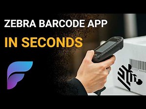 Easily Build a ZEBRA Barcode Scanner App in Minutes with Framework Markup Language!
