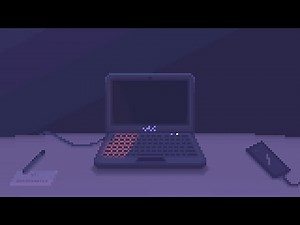 Laptop Sleep Mode Animation - Pixel Art w Original Music