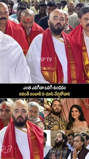 Anant Ambani visuals at Tirumala Tirupati Balaji temple | #ssptv#mukeshambani#anantambani#trending