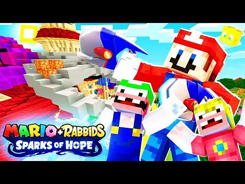 Mushroom Kingdom Attacked! | Minecraft Mario + Rabbids Sparks Of Hope | [1]