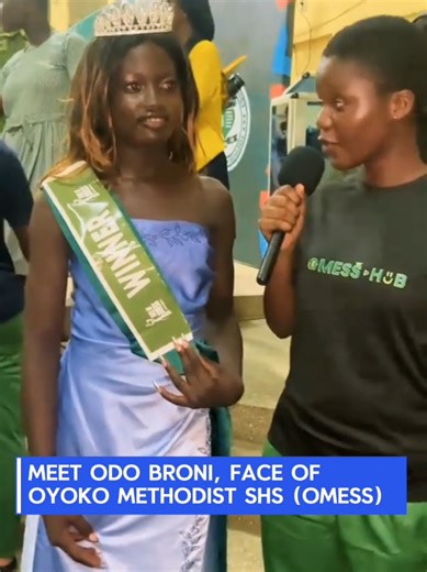 Face of OMESS (Oyoko Methodist Senior High School), popularly called Odo Broni. We are proud of you. #fyp #noweaponstudios #beauty #pageant #trending