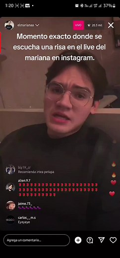 Risas en el Live de Mariana en Instagram