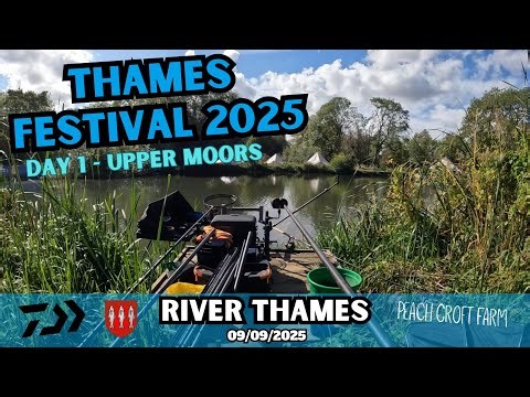 Thames Festival 2025 Day 1 — Upper Moors | River Match Fishing Tactics, Roach & Perch | 09/09/2025