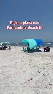 Beautiful beach at Fernandina Beach, Florida. Warm water, clean sand, and this is life in Florida