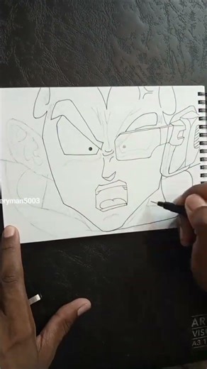 drawing Vegeta dragonBallZ #drawing #subscribe #anime #art