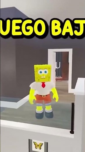 SpongeBob WAKES UP HOT and Sandy's HOUSE catches FIRE in roblox brookhaven #robloxedit